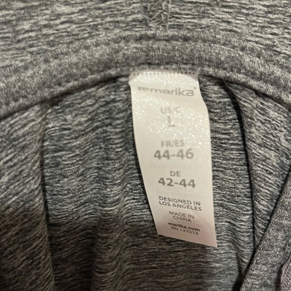 Marika Mona Full Zip Hoodie, in heather black (reads dark grey), size L - Picture 9 of 12